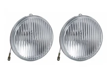 1987-1993 Mustang GT 4.75" Fog Driving Lights Lamps Glass Lenses w H3 Bulbs Pair