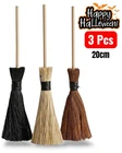 3Pcs Mini Toy Witch's Broomstick Cosplay Props Party for Boo Crew Halloween 20cm