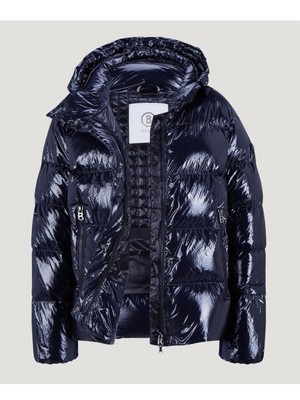Bogner Evelia-D Down Jacket Puffer Women's Size M Medium 8 EUR 38 Navy NWT $880