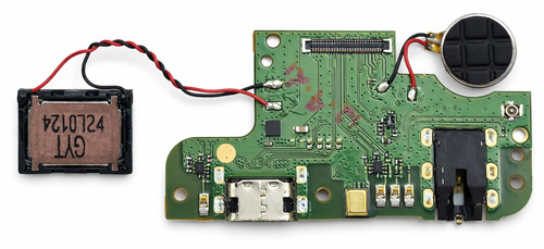 OEM USB-C Charger Port Plug + Audio Jack PCB Part for Cricket Ovation 2 EC1002