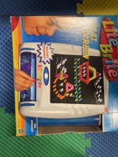 Lite Brite Flat Screen White And Blue Toy
