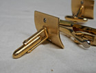 Vintage Swank Cuff Links + Tie Bar Set - Gold Tone w/Letter " B " Monogram - VGC — photo 5