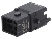 09100033206 Steckverbinder: Rechtwinklig MäNnlich Han 1A Pin: 4 3P+PE Harting