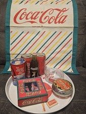 Coca Cola Sammlung Kerze Tablet Untersetzer Geschirrtuch Aschenbecher Spardose