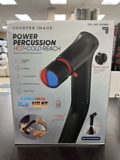 Sharper Image Power Percussion Hot  Cold Reach Massage Gun   New Open Box