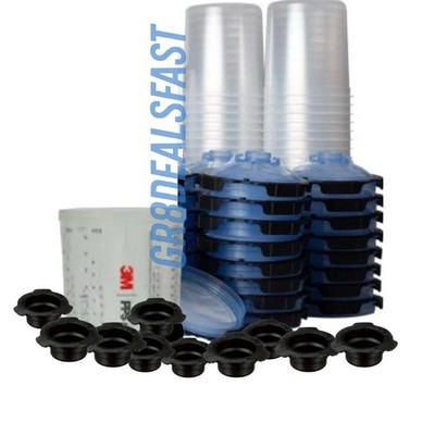 3m 26301 PPS 1/2 Kit Paint Prep System Lids & Liners & Hard Cup 25 Pack SAVE KIT