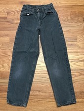 Vintage Levi s 560 Slim Green Orange Tab Size 12 Youth 24 X 26