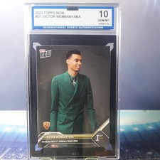 2023 Topps Now Victor Wembanyama NBA Draft 1st Pk. Rookie ISA Graded Gem Mint 10