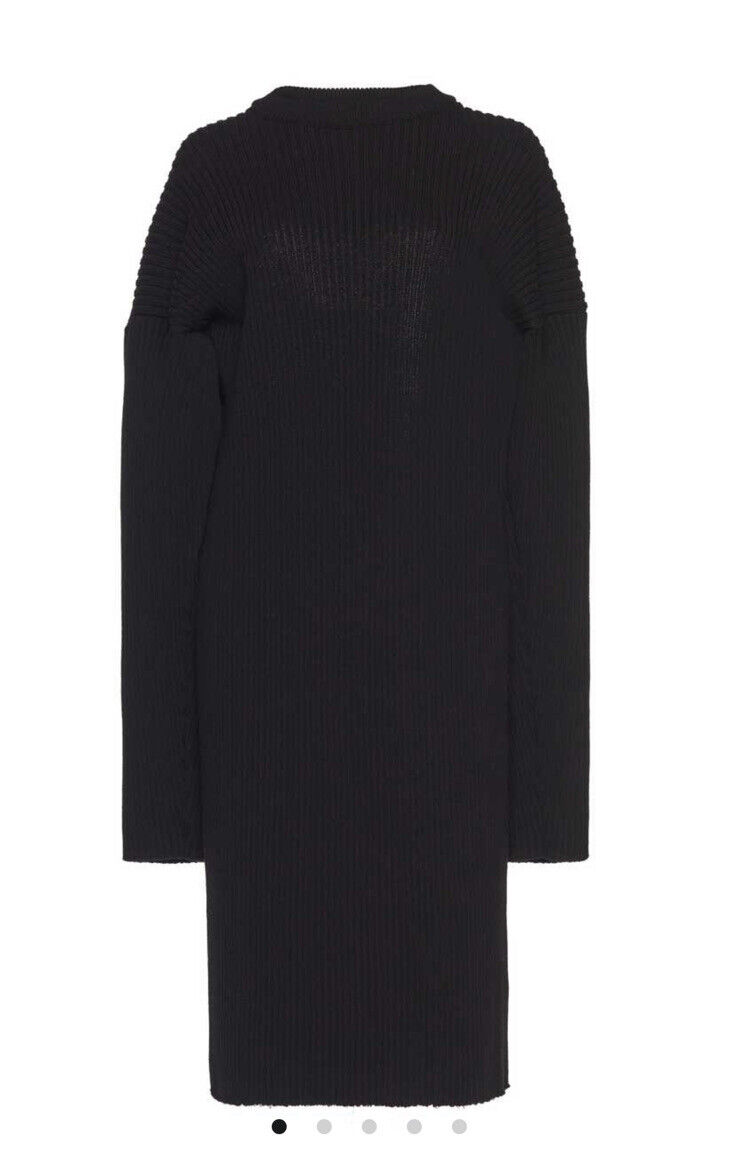 Bottega Veneta Runway Black Open-Back Knitted Wool-Blend Bottega Veneta Runway Black Open-Back Knitted Wool-Blend