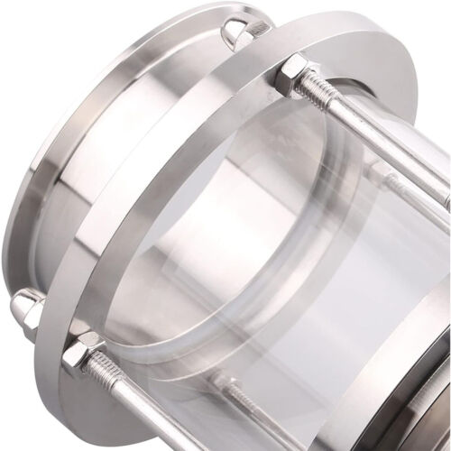 Stainless Steel 304 Tri Clover 4" inch Inline Sight Glass Spirits Home Brew - Bild 3 von 8