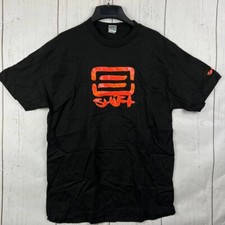 Vintage Shift Motocross Motorcycle Racing Large Casual T-Shirt Black New Men