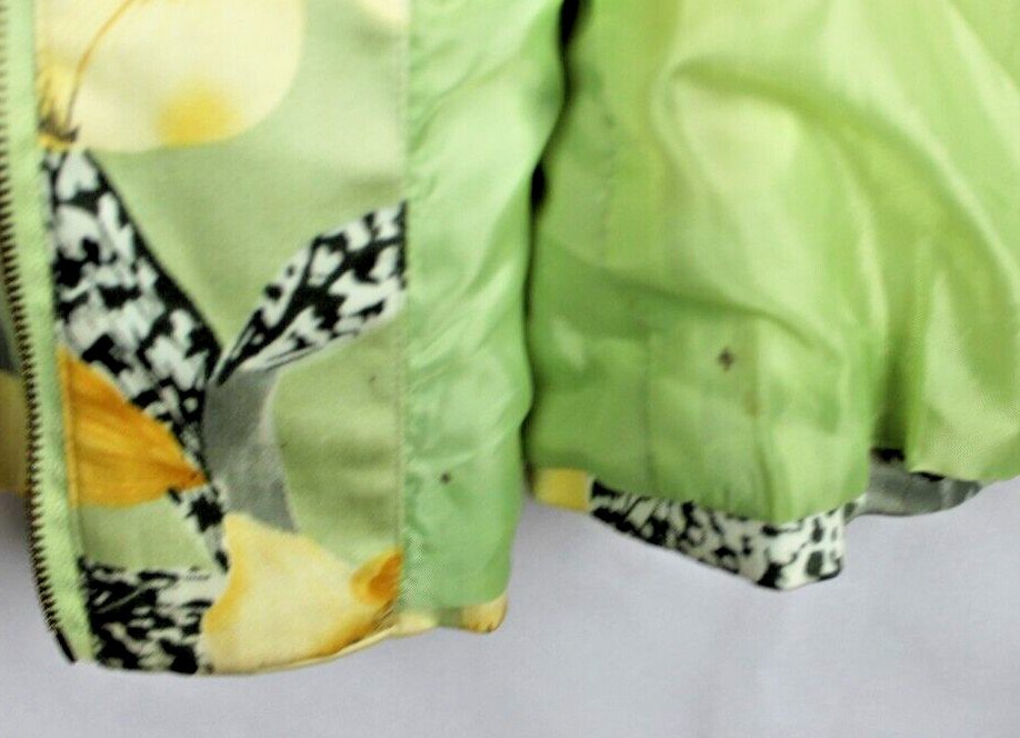 Patrick Christopher Selection Zip Front Green Flo… - image 7