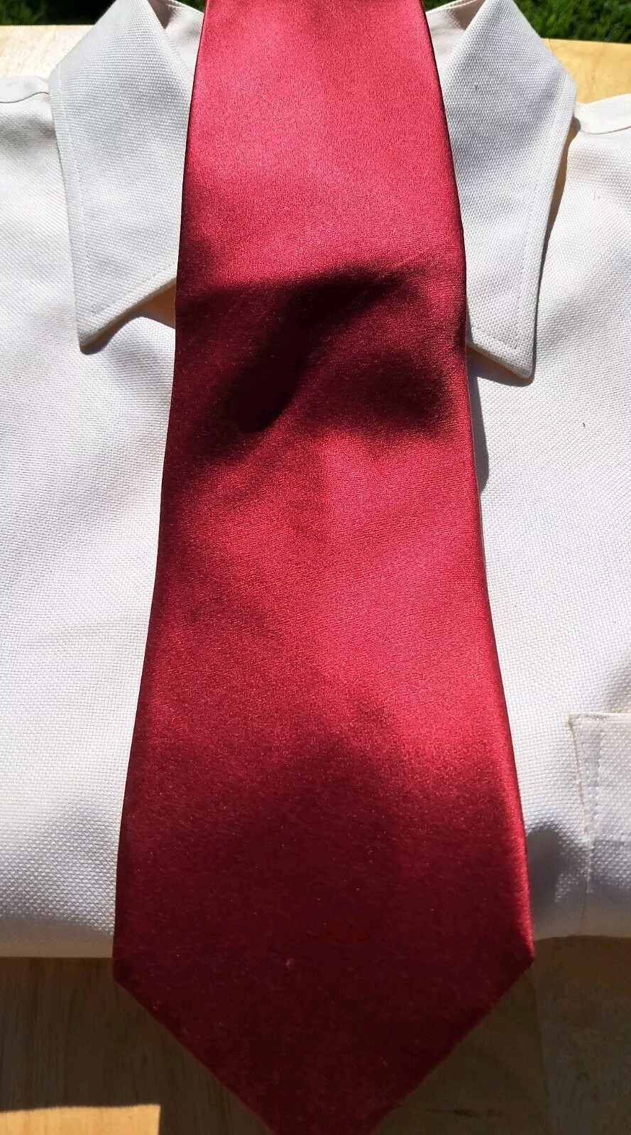 John Bartlett Statements Ruby Red 100% Silk Men’s… - image 1