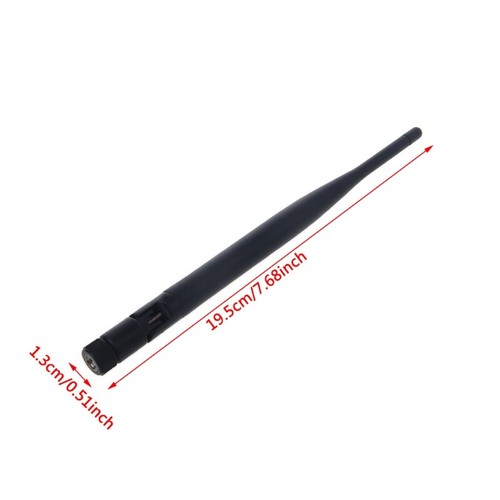 433 MHZ 6DBi WIFI Routing High-gain Omnidirectional SMA Male Pin 19cm - Afbeelding 3 van 8