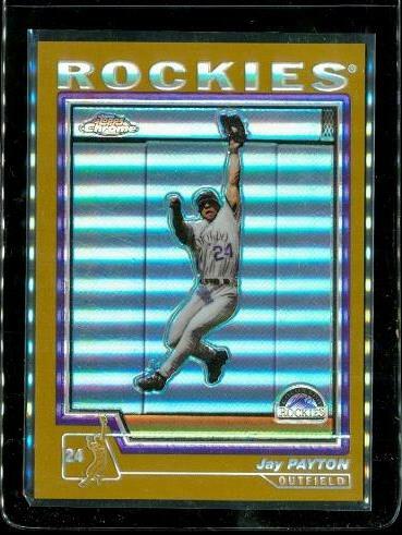 2004 TOPPS CHROME Gold Refractor Baseball Card #23 JAY PAYTON Colorado Rockies