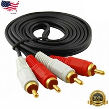 Top Quality Audio Speaker Cable 2 RCA Jack Stereo Dual RCA Male to Male Patch
