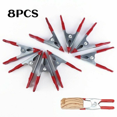 8pc Mini Small Metal Spring Clamp Clip Grip Set Craft Making DIY Hold Wood Tool 8pc Mini Small Metal Spring Clamp Clip Grip Set Craft Making DIY Hold Wood Tool