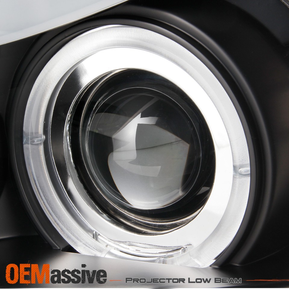 Smoke 2006 2007 2008 BMW E90 3-Series 4Dr Sedan LED Eye Lid Projector Headlights