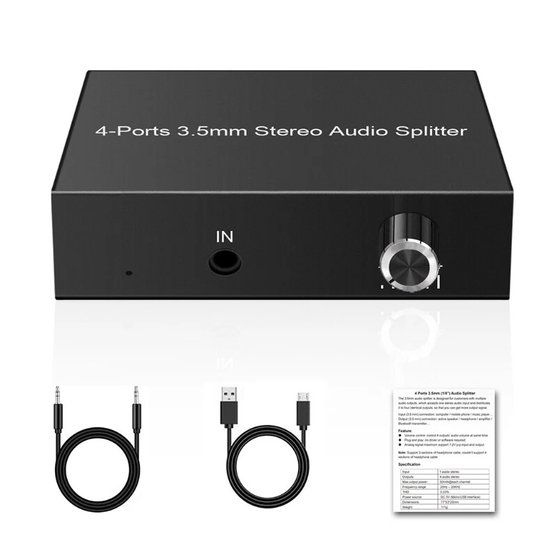 Headphone splitter amplifier sales