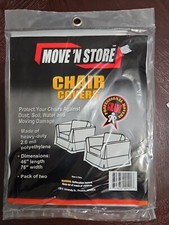 Set Of 2 Chair Covers Protectors For Moving Protection 46" L X 76" W HEAVY DUTY