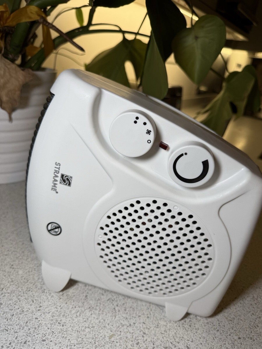 Straame 2000W Upright/Flatbed Fan Heater White (F2003WH