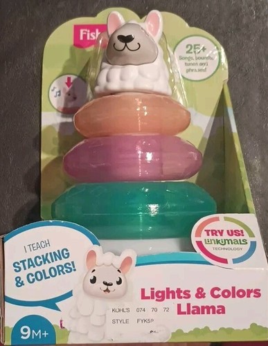 Fisher-Price Linkimals Lights & Colors Llama Multicolor Musical Stacking Toy - 第 1/5 張圖片