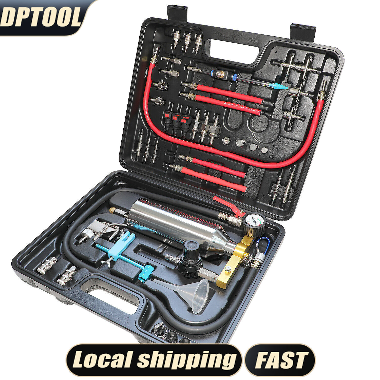 Petrol Fuel Injector Tester Cleaner Non-Dismantle Fuel System Cleaning Tool Kit