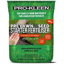 ProKleen Pre Lawn & Seed Starter NPK Fertiliser Nutrients Grass Growth 20kg