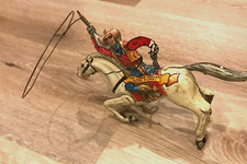 1938 Marx The Lone Ranger Hi-Yo Silver Tin Litho Wind Up Lasso Horse Works