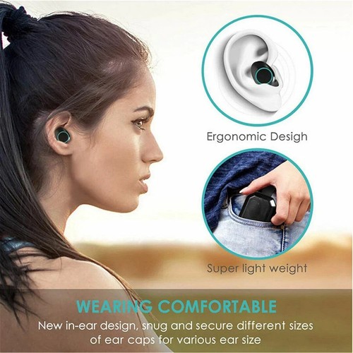 Wireless Bluetooth Earbuds with Charging Case for iPhone Android Microphone - 第 9/9 張圖片