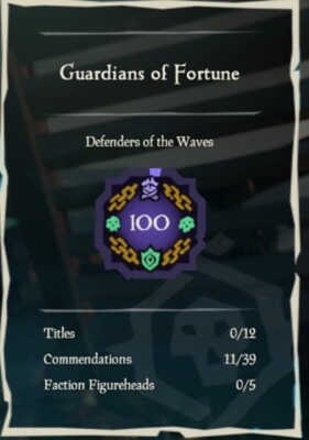 Sea of Thieves Boost | 1-100 Guardian Of Fortunes Curse | Custom orders possible
