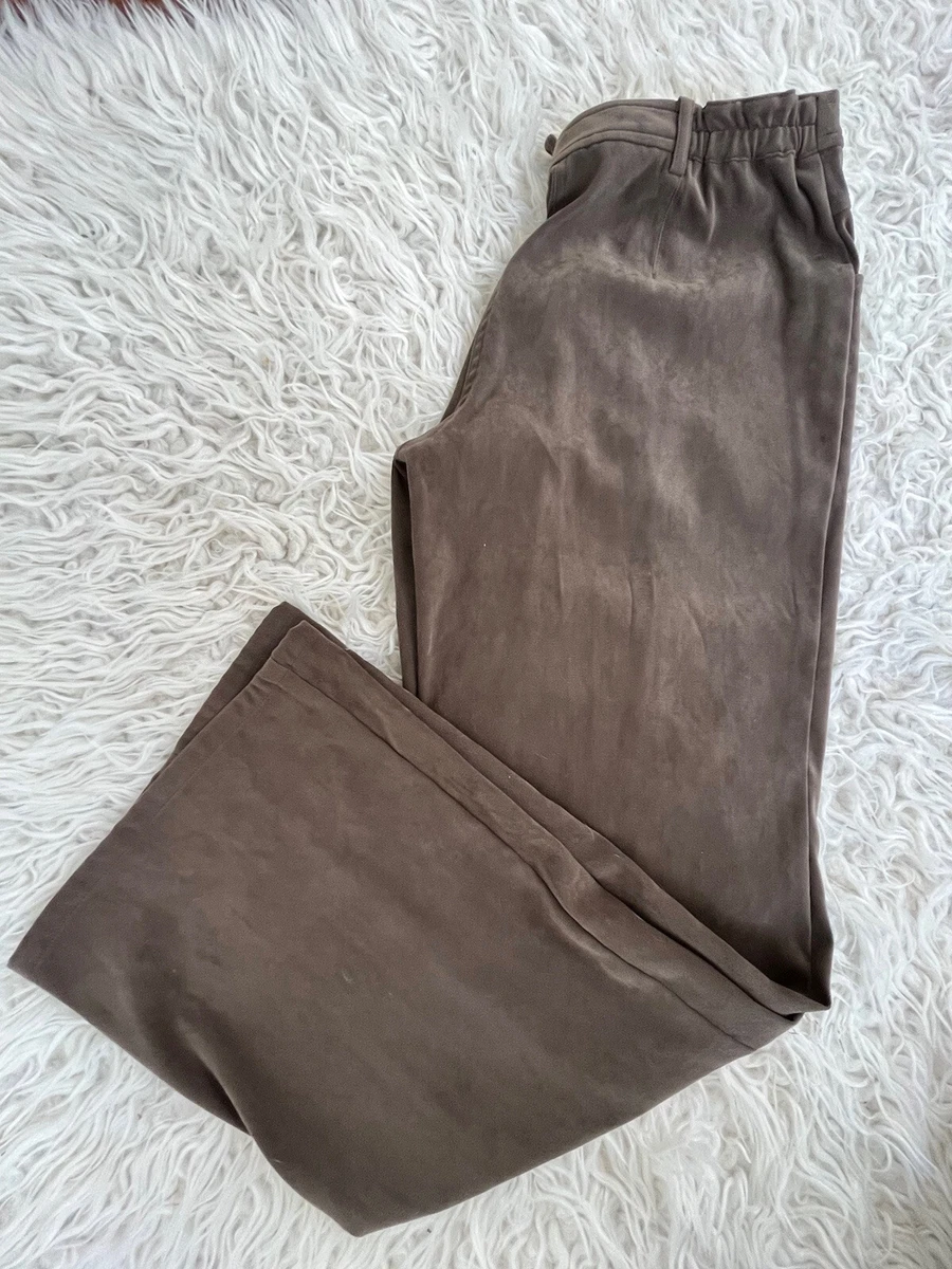 J. Jill Pants Womens Brown Straight Wide Leg Stretch Pants RN 97641