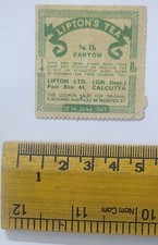 Lipton Tea Coupon India 1947
