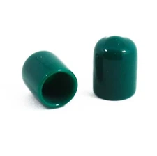 100pcs Optical FC connector Endfaces Round Dust Cap Cover Green Vinyl