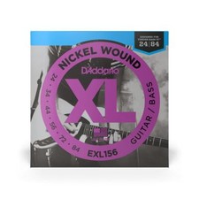 D'Addario EXL156 Nickel Wound Electric Bass VI Strings, 24-84