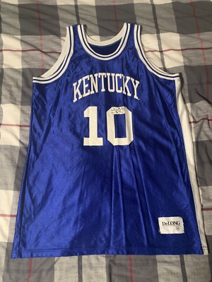 DeLong Kentucky Wildcats Basketball Jersey #10 Size 46 (Andre Riddick Auto?)