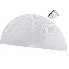 Cellular Half Round Window Shade Self Adhesive No Drill 90% Blackout 18"W x 36"H