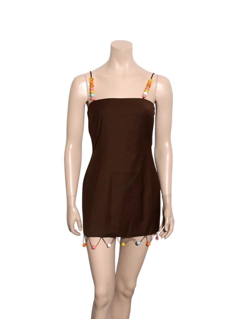 open lace back dress SIEDRES Multicolor Mini Dress  The Closet New York