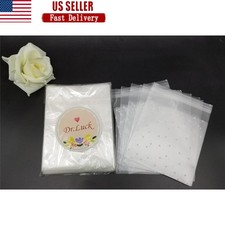 100 PCS Transparent Self Adhesive OPP Cookie Candy Bakery Plastic Bags New