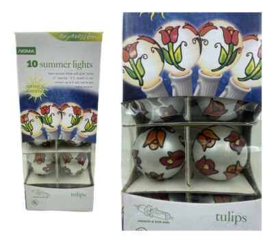 Tulips Flower String Lights NOMA 88120 In/Outdoor Party Patio Camp Tiki Garden
