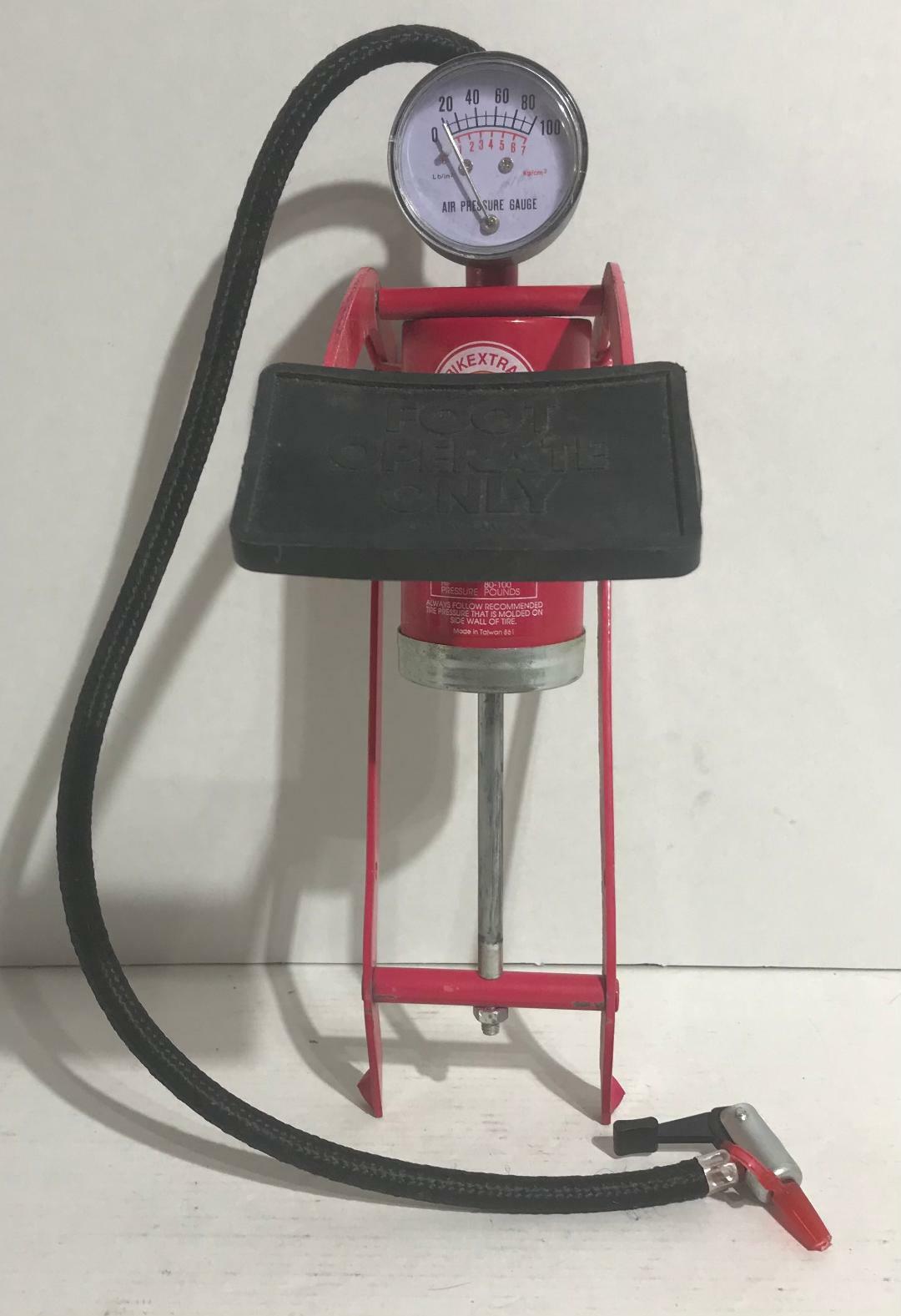 High Pressure Foot Pump with Pressure Gauge BikeXtras eBay