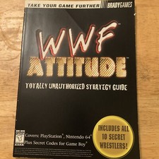 Postawa WWF całkowicie nieautoryzowany przewodnik po strategii Brady games N64 PS Game Boy