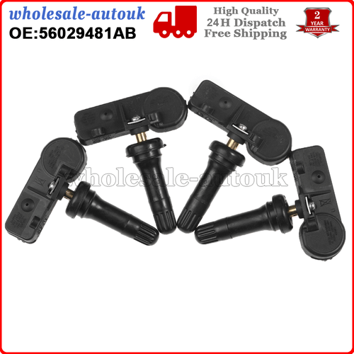4PCS 56029481AB Tyre Pressure Sensor for Jeep Grand Cherokee Cherokee Compass - Picture 3 of 12