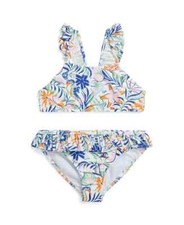 Polo Ralph Lauren Toddler and Little Girls Tropical-Print Two-Piece Swimsuit NWT