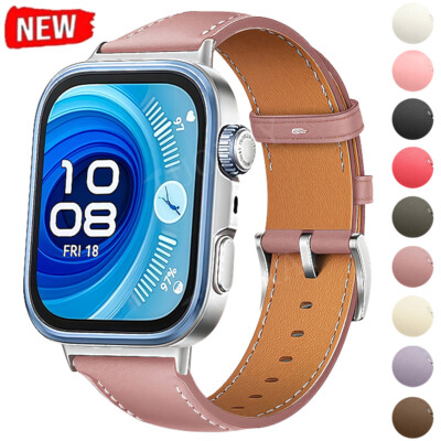 For Huawei Watch Fit 4/Fit 4 Pro/Fit 3 Leather Strap Band Bracelets Replacement