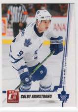 Colby Armstrong 10-11 Panini Donruss Hockey Base Common #195 Toronto Maple Leafs
