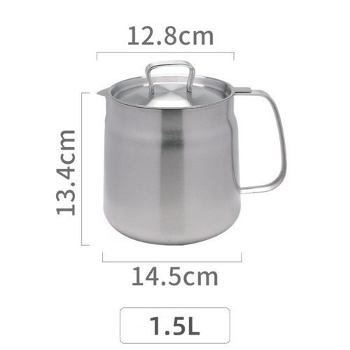 Kitchen Stainless Steel Oil Filter Pot Large Capacity Versatile Oil Filter - Picture 7 of 16