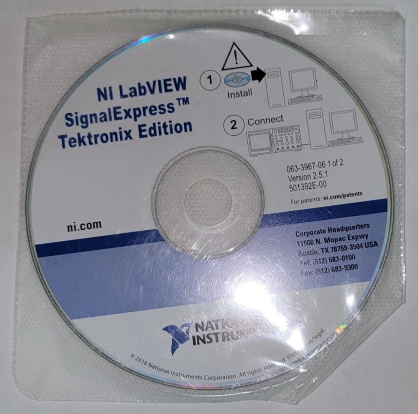 Tektronix 063-3967-06 Version 2.5.1 - 1 of 2 and Version 1.9 - 2 of 2 CD's (C3) - Image 3 of 3