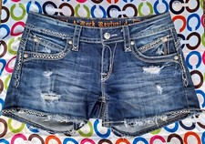 Rock Revival Becky Dark Wash Jean Shorts