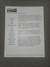 Bill Stroppe Ford Dealer Baja Bronco Price List 1972